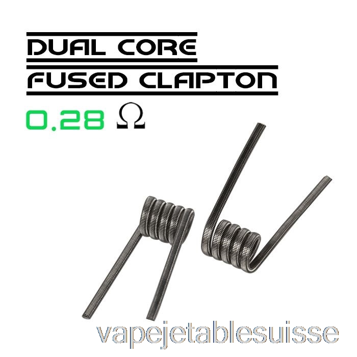 Vape Suisse Wotofo Comp Wire - Bobines Préconstruites 0,28ohm Dual Core Fused Clapton - Paquet De 10